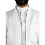 Zemzem Beyaz Renkli Buhara Namaz Cübbesi Model:1404