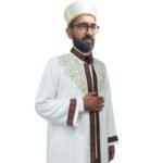 Zemzem Tam Nakışlı Şeritli İmam Cübbesi 1225 Şemsimah Modeli