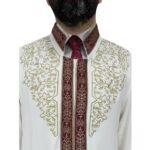 Zemzem Tam Nakışlı Şeritli İmam Cübbesi 1225 Şemsimah Modeli - Görsel 2