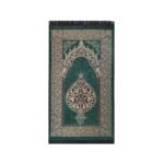 Zemzem Osmanlı Desenli Yeşil Renkli Şönil Seccade