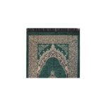 Zemzem Osmanlı Desenli Yeşil Renkli Şönil Seccade - Görsel 2