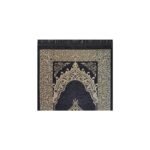 Zemzem Osmanlı Desenli Siyah Renkli Şönil Seccade - Görsel 2