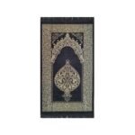 Zemzem Osmanlı Desenli Siyah Renkli Şönil Seccade