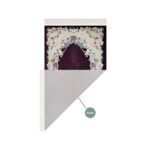 Zemzem Bursa Çiçekli Astarlı Dokuma Seccade Mor Renk - Görsel 3