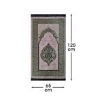 Zemzem Osmanlı Desenli Pudra Renkli Şönil Seccade - Görsel 4