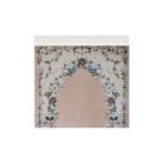 Zemzem Bursa Çiçekli Astarlı Dokuma Seccade Krem Renk - Görsel 2