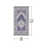 Zemzem Mor Renkli Simli Goblen Seccade - Görsel 4