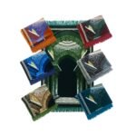 Zemzem Karışık Renk Kubbealtı Kadife Seccade