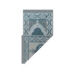 Zemzem Turkuaz Renkli Simli Goblen Seccade - Görsel 3