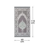 Zemzem Pembe Renkli Simli Goblen Seccade - Görsel 4