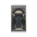 Zemzem Karışık Renk Kubbealtı Kadife Seccade - Görsel 5