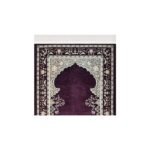 Zemzem Mor Renkli Çiçekli Mihraplı Dokuma Seccade 500 gr - Görsel 2