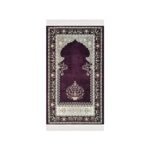 Zemzem Mor Renkli Çiçekli Mihraplı Dokuma Seccade 500 gr