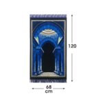 Zemzem Karışık Renk Kubbealtı Kadife Seccade - Görsel 3