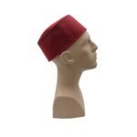 Zemzem Fileli Namaz Takkesi 1862 BORDO - Görsel 3