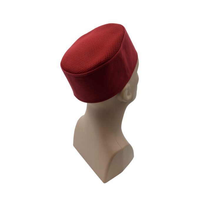 Zemzem Fileli Namaz Takkesi 1862 BORDO - Görsel 1
